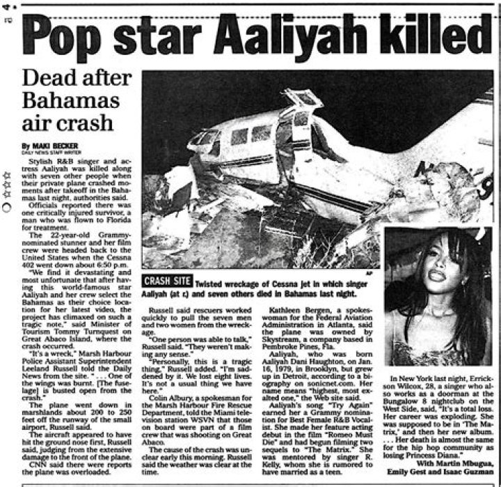 Aaliyah Plane Crash: Tragic Events That Shook the Music Industry